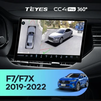 Штатная магнитола Teyes CC4 Pro 360 12/256 Haval F7 F7X (2019-2022) (11")