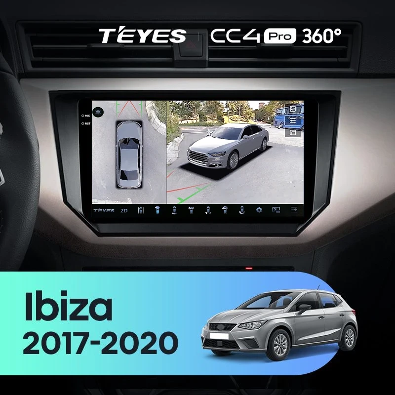 Штатная магнитола Teyes CC4 Pro 360 8/128 Seat Ibiza (2017-2020)