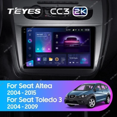 Штатная магнитола Teyes CC3 2K 360 6/128 Seat Altea 5P (2004-2015)