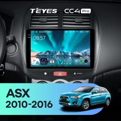 Штатная магнитола Teyes CC4 Pro 8/128 Mitsubishi ASX 1 (2010-2016) Тип-A