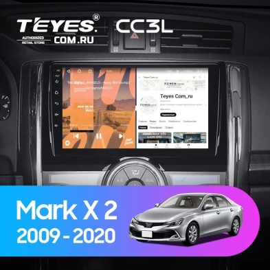 Штатная магнитола Teyes CC3L 4/64 Toyota Mark X 2 X130 (2009-2020)
