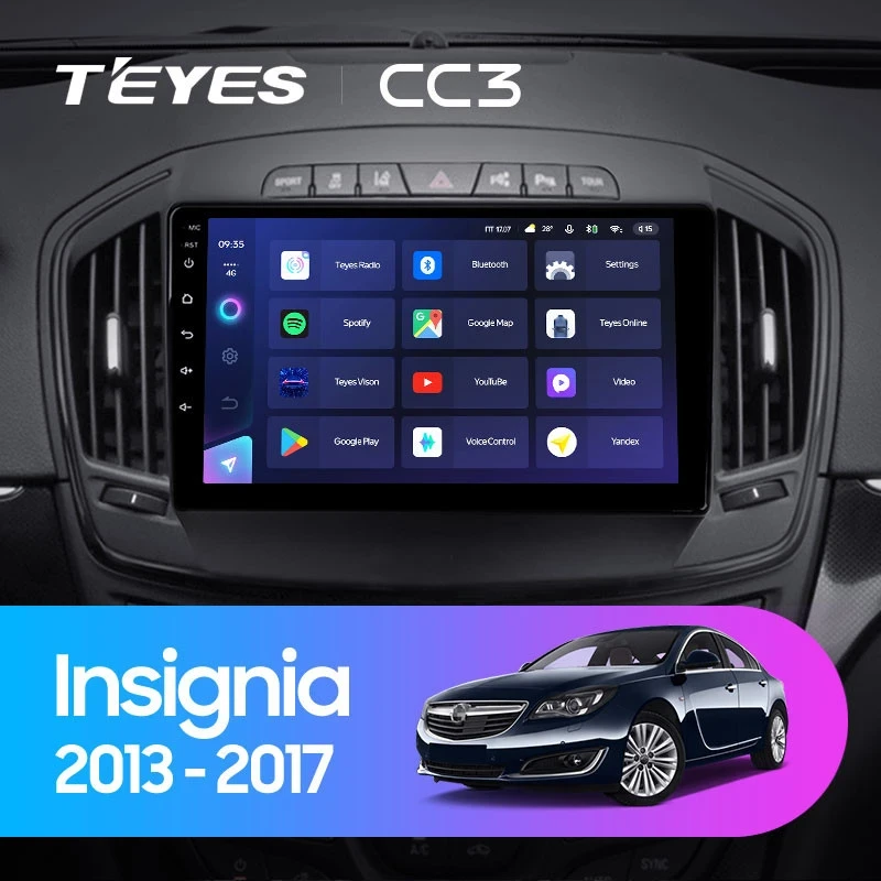 Штатная магнитола Teyes CC3 4/32 Opel Insignia (2013-2017) Тип-A