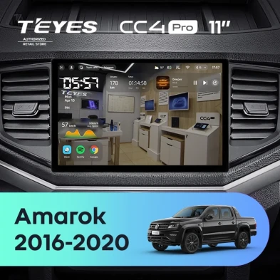 Штатная магнитола Teyes CC4 Pro 8/128 Volkswagen Amarok 1 (2016-2020) (11")