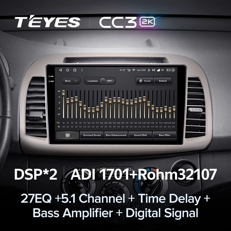 Штатная магнитола Teyes CC3 2K 360 6/128 Nissan March 3 K12 (2002-2010)