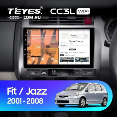Штатная магнитола Teyes CC3L WiFi 2/32 Honda Jazz GD (2001-2008) Правый руль