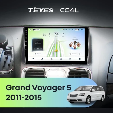 Штатная магнитола Teyes CC4L 6/64 Chrysler Grand Voyager 5 (2011-2015)
