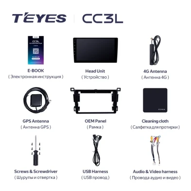 Штатная магнитола Teyes CC3L 4/32 Toyota RAV4 4 XA40 5 XA50 (2012-2018) Правый руль